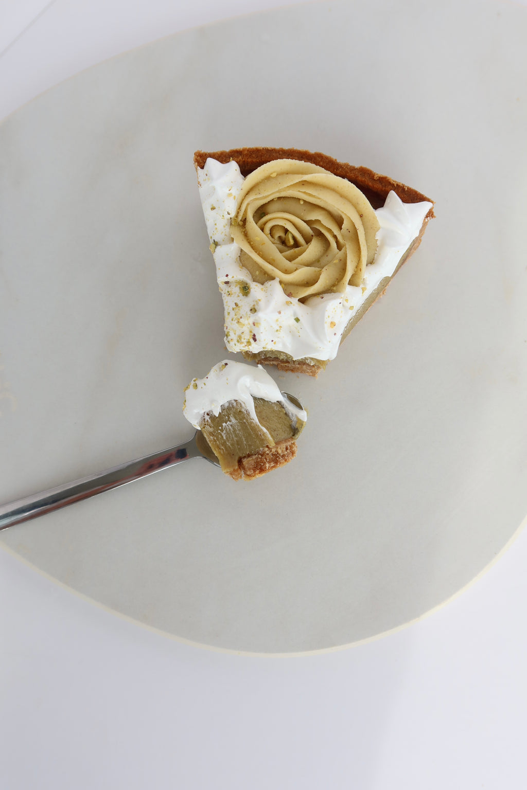 Pie de pistacho