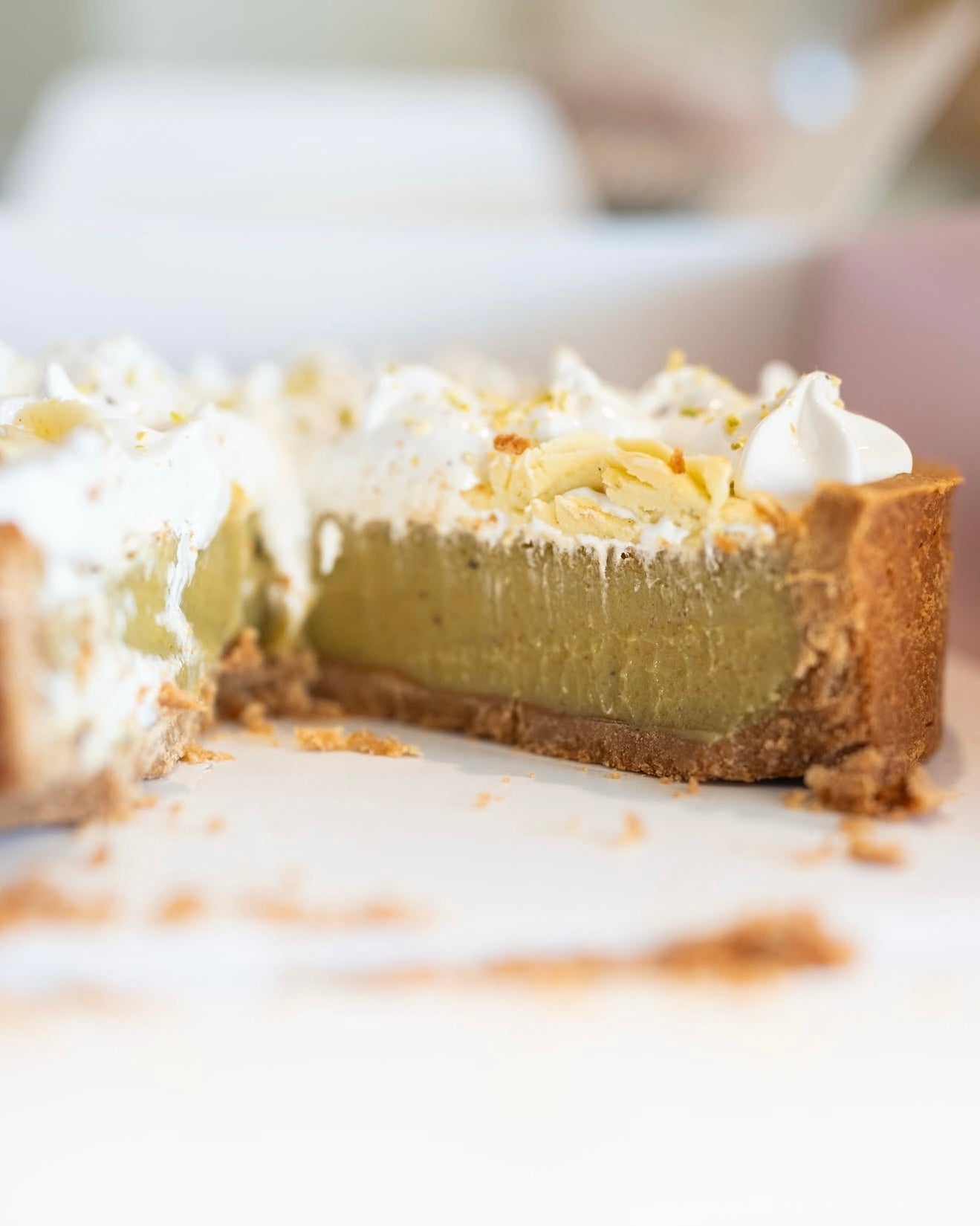 Pie de pistacho